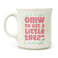 Bestofatlantagiftshop On My Way ceramic mug with pink typography and scooter illustration
