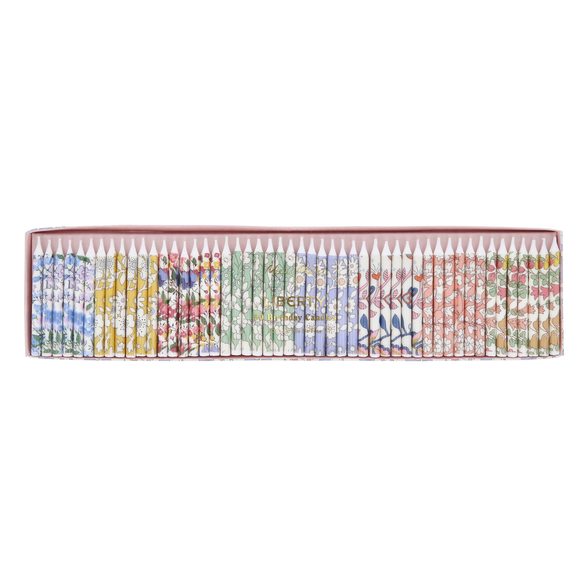 Bestofatlantagiftshop Liberty mini birthday candles with floral print